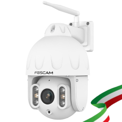 Foscam SD8P Telecamera IP 8 Megapixel motorizzata Wireless da esterno con audio integrato visione remota P2P