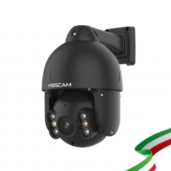 Foscam SD8EP Telecamera IP PoE da 8MP motorizzata, rilevamento veicoli, audio bidirezionale e allarme sonoro e luminoso