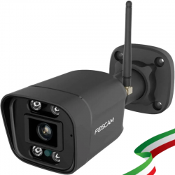 Telecamera IP Spotlight Foscam V8P Wi-Fi 2.4/5Ghz con faro LED e sirena integrati, 8 Megapixel